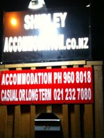 property: Shirley Accommodation Signage at Entrance